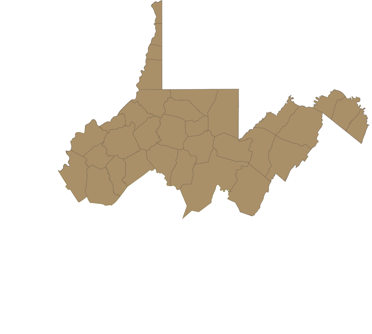 Map Of Northern West Virginia
